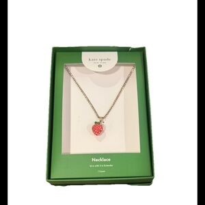 Kate Spade New York x Target Strawberry Charm Tennis Necklace Limited Edition